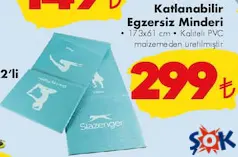 SLAZENGER KATLANABİLİR EGZERSİZ MİNDERİ 173X61 CM SLAZENGER KATLANABİLİR EGZERSİZ MİNDERİ 173X61 CM